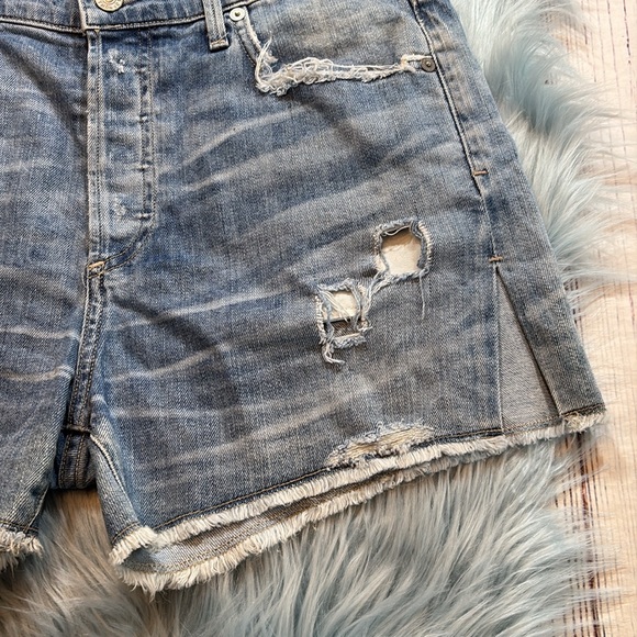 Citizens of Humanity Slouchy Fit Corey Distressed Shorts sz 27 - Picture 5 of 11